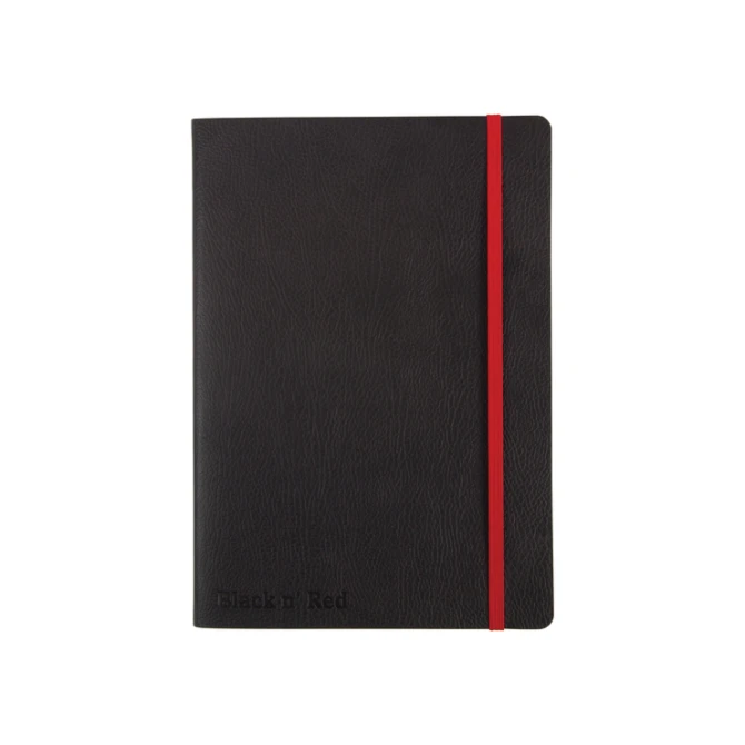 Notitieboek Oxford Black n' Red A5 business journal 72vel lijn