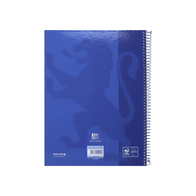 Notitieboek Oxford Classic Europeanbook A4+ 4-gaats lijn 80vel donkerblauw