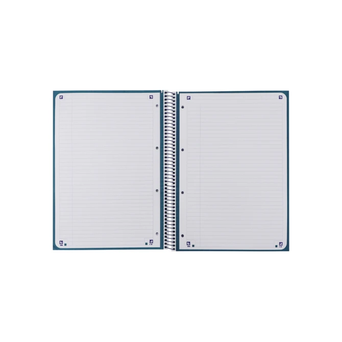 Notitieboek Oxford Classic Europeanbook A4+ 4-gaats lijn 80vel donkerblauw
