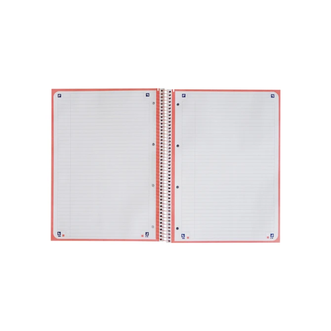 Notitieboek Oxford Classic Europeanbook A4+ 4-gaats lijn 80vel roze