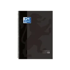 Notitieboek Oxford Classic Europeanbook A4+ 4-gaats ruit 5x5mm 80vel zwart