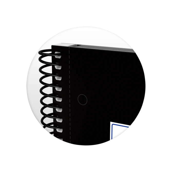 Notitieboek Oxford Classic Europeanbook A4+ 4-gaats ruit 5x5mm 80vel zwart