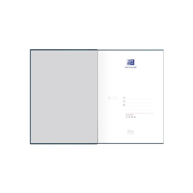 Notitieboek Oxford Office Essentials A4 lijn 192 pagina' s 80gr blauw