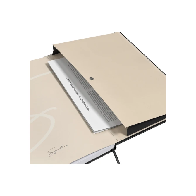 Notitieboek Oxford Signature A5 lijn 80vel zwart
