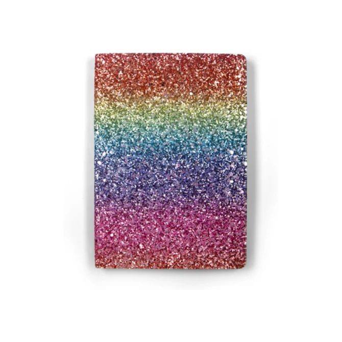 Notitieboek Paperclip Rainbow A5 lijn 96 vel 100gr glitter
