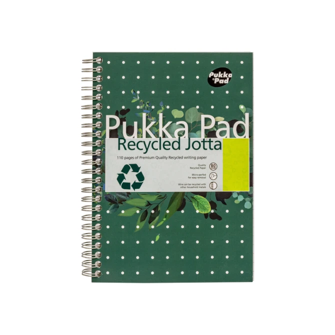 Notitieboek Pukka Pad Jotta A5 lijn 110 pagina's 80gr groen