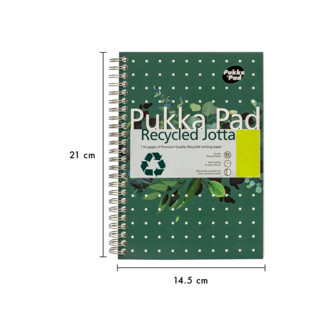 Notitieboek Pukka Pad Jotta A5 lijn 110 pagina's 80gr groen
