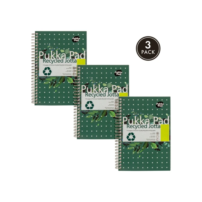 Notitieboek Pukka Pad Jotta A5 lijn 110 pagina's 80gr groen
