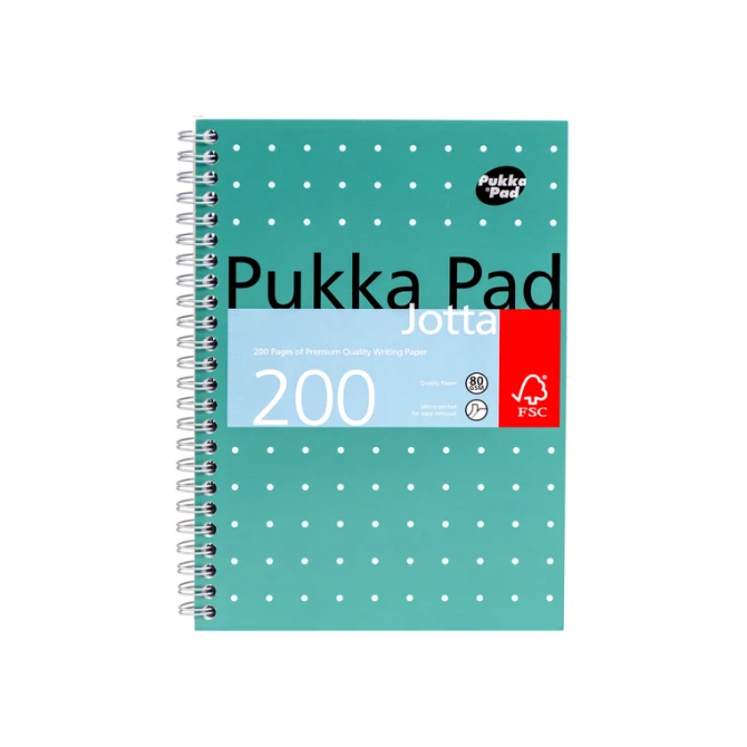 Notitieboek Pukka Pad Jotta A5 lijn 200 pagina's 80gr groen