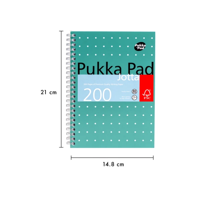 Notitieboek Pukka Pad Jotta A5 lijn 200 pagina's 80gr groen