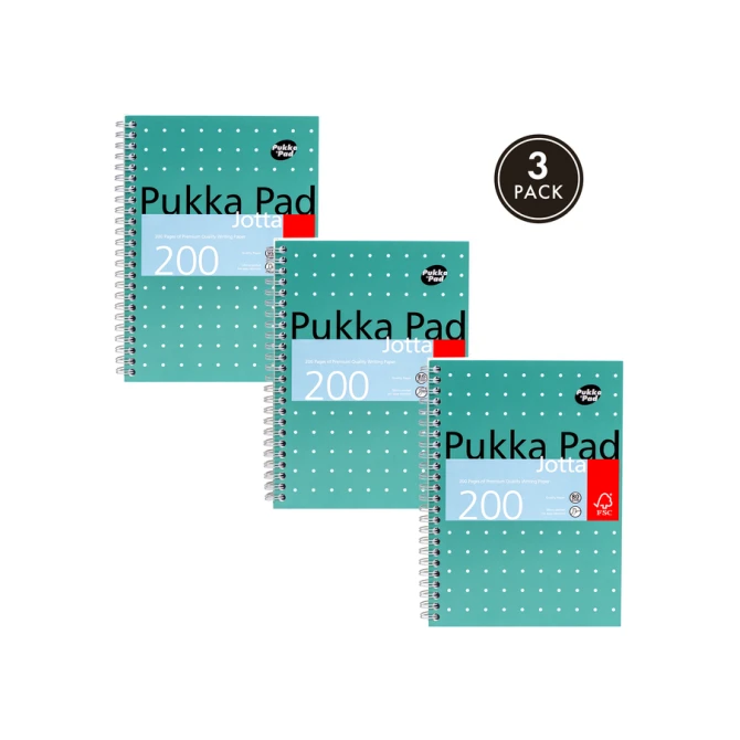 Notitieboek Pukka Pad Jotta A5 lijn 200 pagina's 80gr groen
