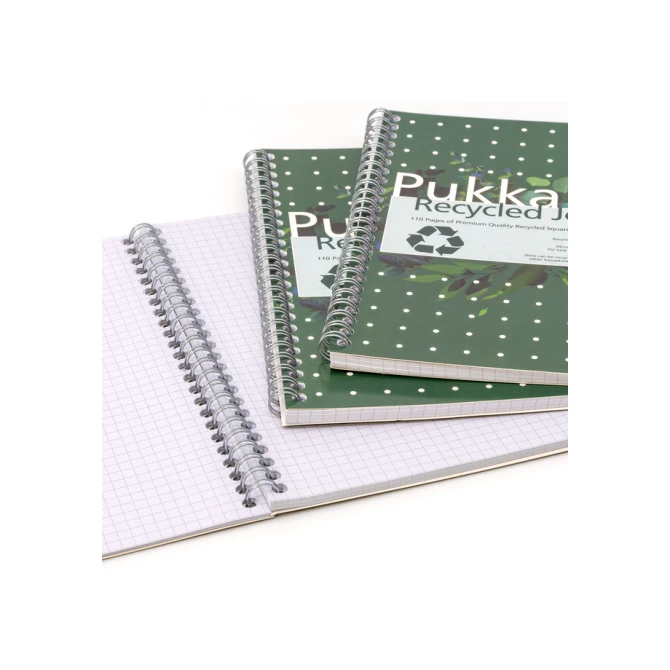 Notitieboek Pukka Pad Jotta A5 ruit 5x5mm 110 pagina's 80gr groen