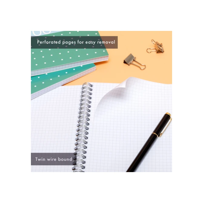 Notitieboek Pukka Pad Jotta A5 ruit 5x5mm 200 pagina's 80gr groen