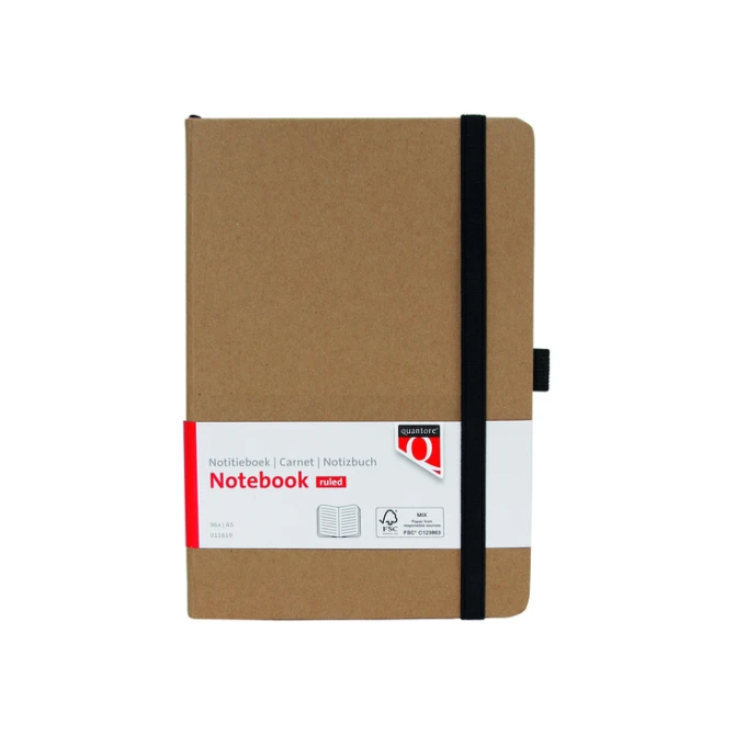 Notitieboek Quantore A5 lijn 192blz 80gr kraft