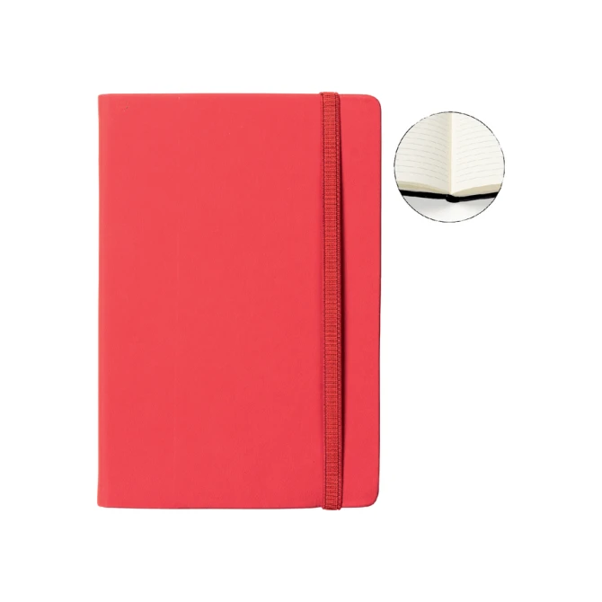 Notitieboek Quantore A5 lijn 192blz 80gr rood