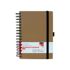 Notitieboek Quantore A5 spiraal lijn 192blz 80gr kraft Notitieboek Quantore A5 spiraal lijn 192blz 80gr kraft