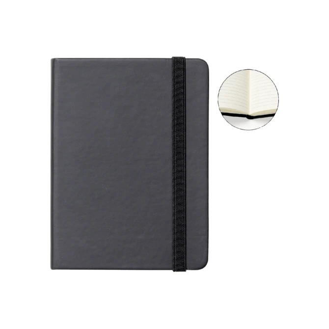 Notitieboek Quantore A6 lijn 192blz 80gr zwart
