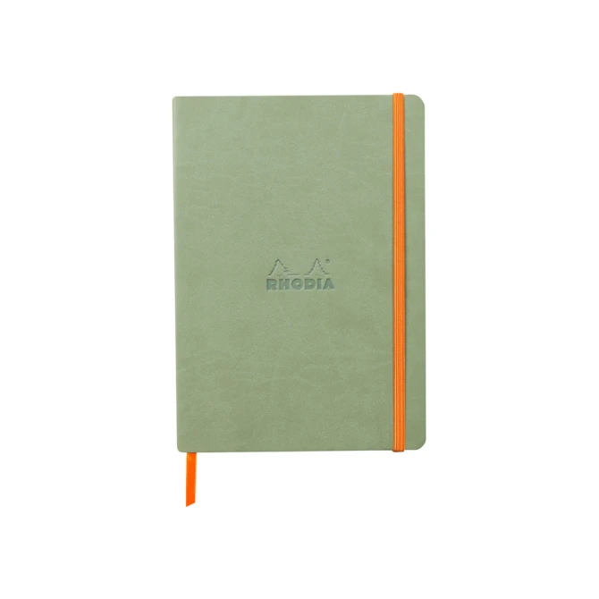 Notitieboek Rhodia A5 lijn 80 vel 90gr celadon