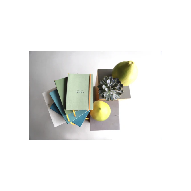 Notitieboek Rhodia A5 lijn 80 vel 90gr nachtblauw