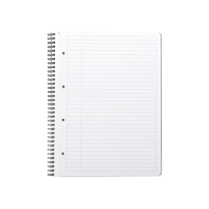 Notitieboek Rhodia Greenbook A4+ lijn 4-gaats 180 pagina's 90gr zwart