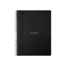 Notitieboek Rhodia Greenbook recycled A4+ lijn 160 pagina's 90gr hc Notitieboek Rhodia Greenbook recycled A4+ lijn 160 pagina's 90gr hc