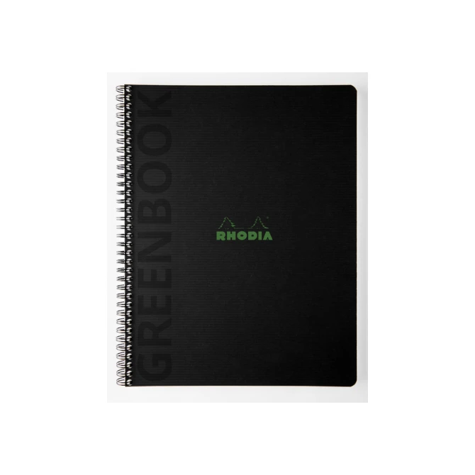 Notitieboek Rhodia Greenbook recycled A4+ lijn 160 pagina's 90gr sc