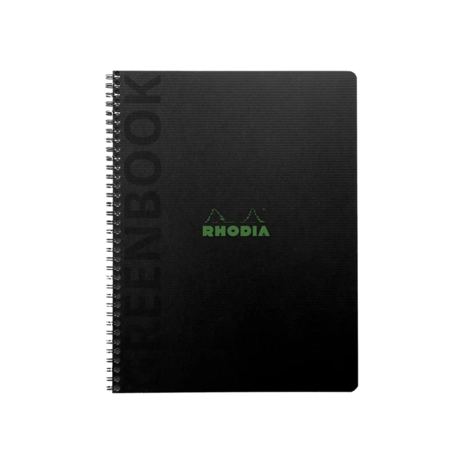 Notitieboek Rhodia Greenbook recycled A5+ lijn 160 pagina's 90gr hc