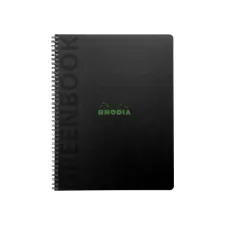 Notitieboek Rhodia Greenbook recycled A5+ lijn 160 pagina's 90gr sc Notitieboek Rhodia Greenbook recycled A5+ lijn 160 pagina's 90gr sc