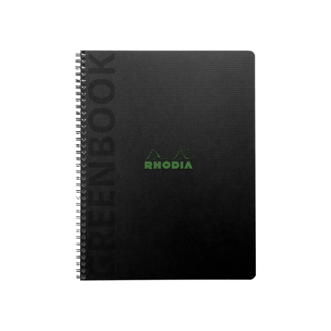 Notitieboek Rhodia Greenbook recycled A5+ lijn 160 pagina's 90gr sc