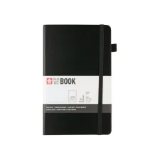 Notitieboek Sakura large 130x210mm lijn hard cover zwart