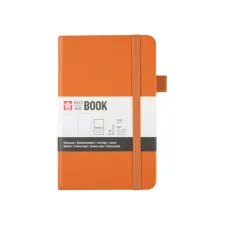 Notitieboek Sakura pocket 90x140mm lijn hard cover amber