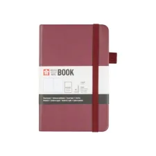 Notitieboek Sakura pocket 90x140mm lijn hard cover moerbei