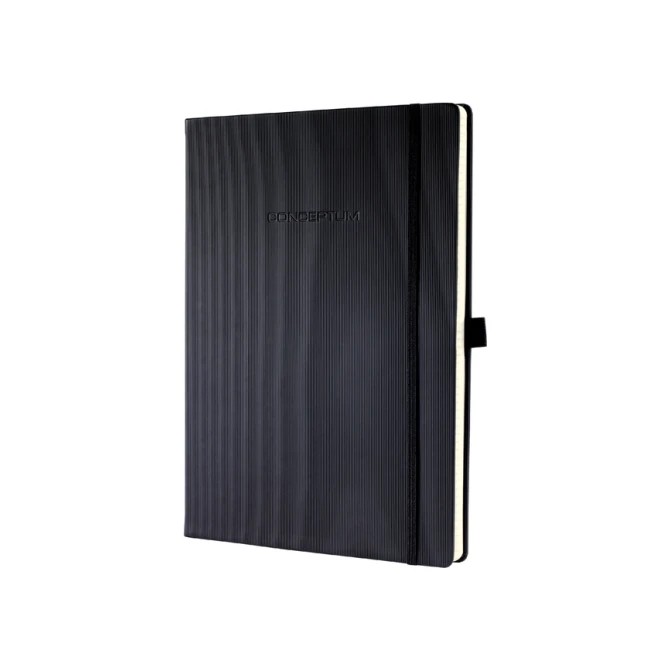 Notitieboek Sigel Conceptum Pure A4 lijn zwart