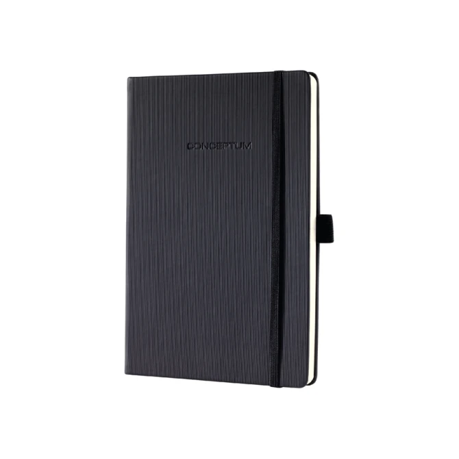 Notitieboek Sigel Conceptum Pure A5 194blz 80gr blanco zwart