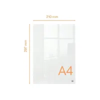 Notitiebord Nobo transparant acryl A4