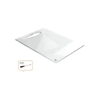 Notitiebord Nobo transparant acryl met handgreep A4