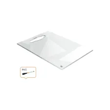 Notitiebord Nobo transparant acryl met handgreep A4