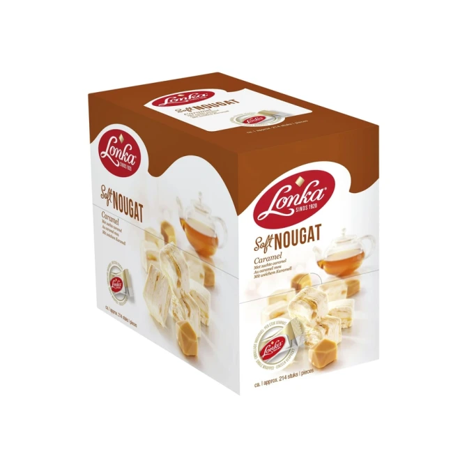 Nougat Lonka caramel doos 214 stuks