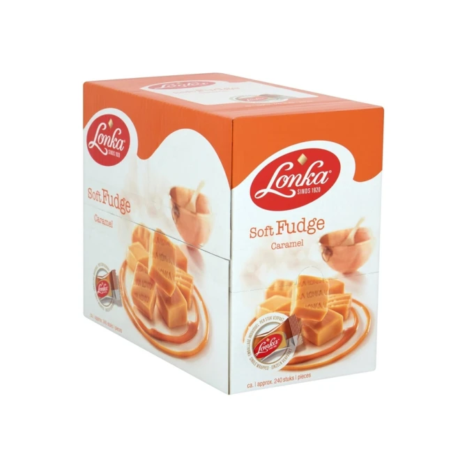 Nougat Lonka fudge caramel doos 214 stuks