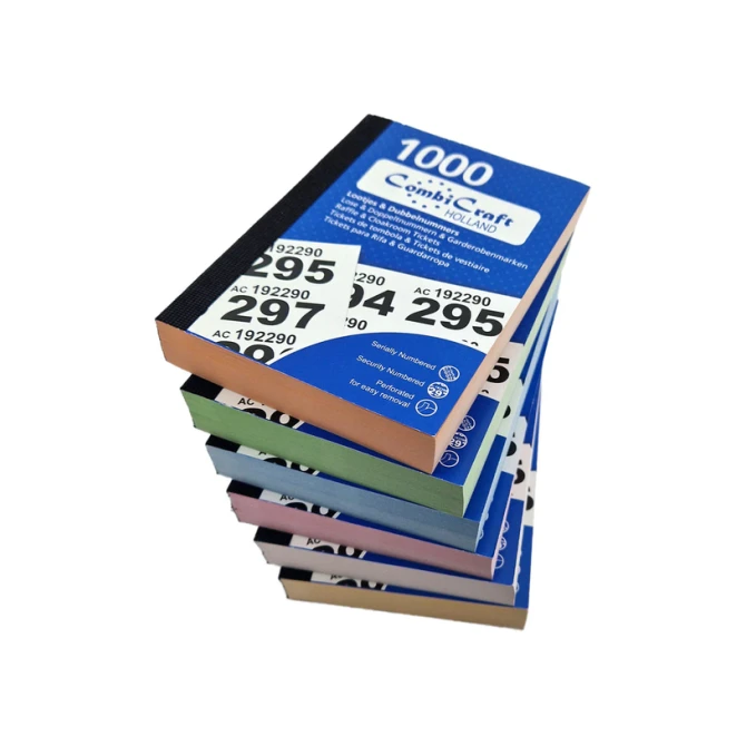 Nummerblok 1-1000 assorti 6 stuks