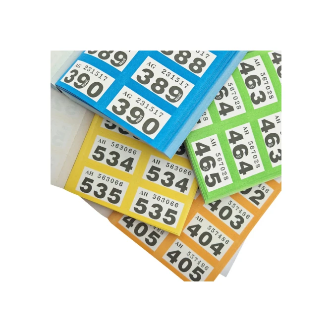 Nummerblok 1-1000 assorti 6 stuks