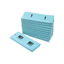 Nummerblok 42x105mm nummering 1-1000 blauw 10 stuks