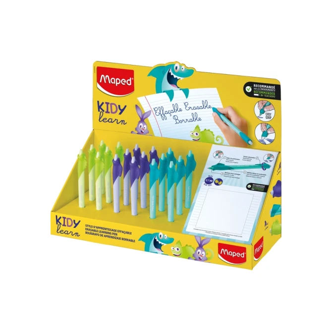 Oefenpen Maped Kidy Learn Magic uitwisbaar display à 18 stuks assorti