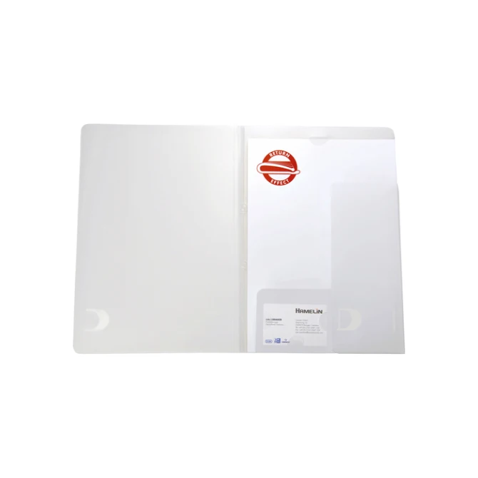 Offertemap Oxford A4 met insteektas 2 kleppen 0,5mm PP transparant