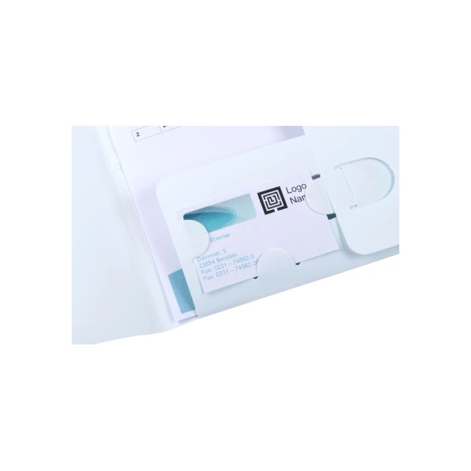 Offertemap Oxford A4 met insteektas 2 kleppen 0.5mm PP wit