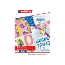 Olie- en Acrylblok edding 30010 A6 20 vel 300 gram wit Olie- en Acrylblok edding 30010 A6 20 vel 300 gram wit