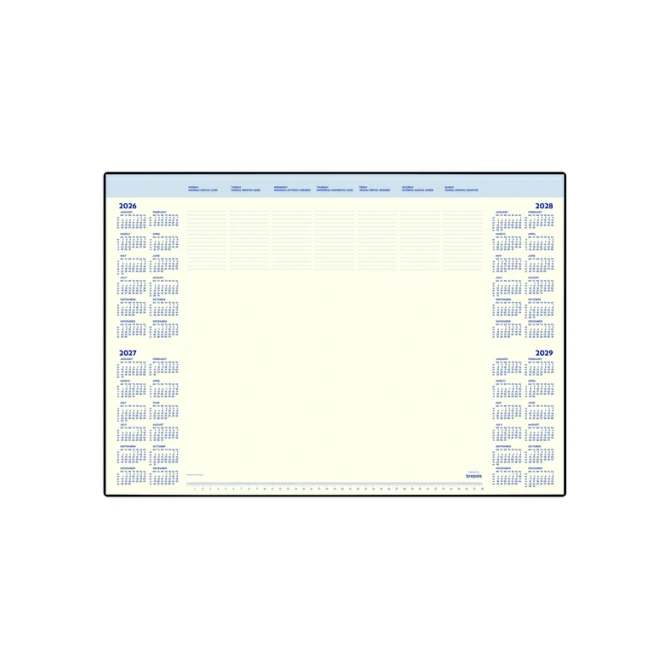 Onderlegblok 2027 Brepols Desk Mate 7dag/1pag 412x590x8mm 35vel houder