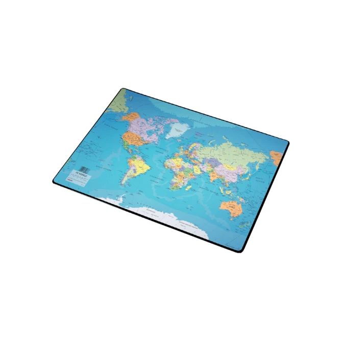 Onderlegger Esselte 40x53cm met wereldkaart Nederlands