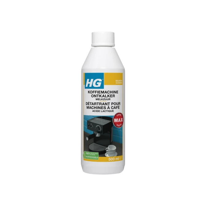 Ontkalker HG voor koffiemachine melkzuur 500ml