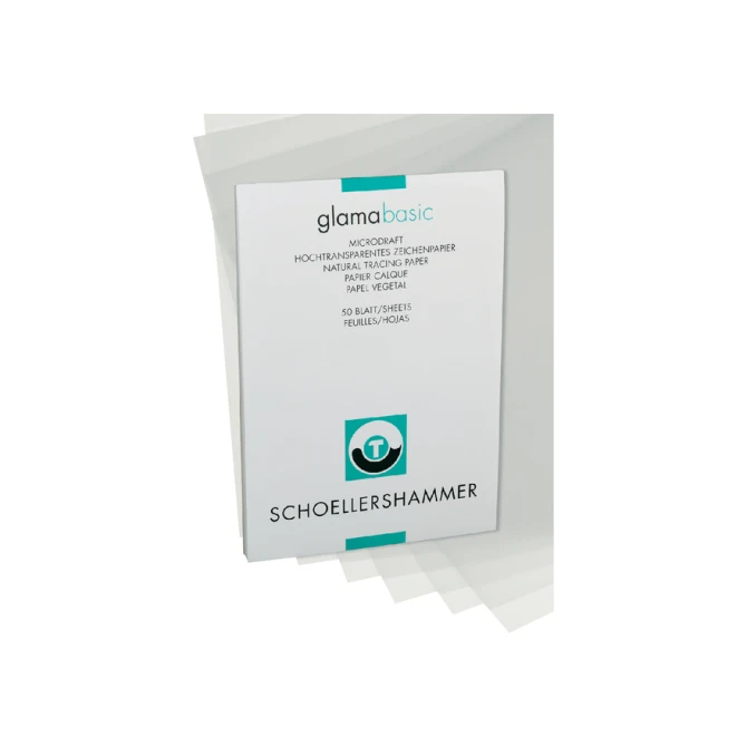 Ontwerpblok Schoellershammer A4 80-85gr transparant 50 vel